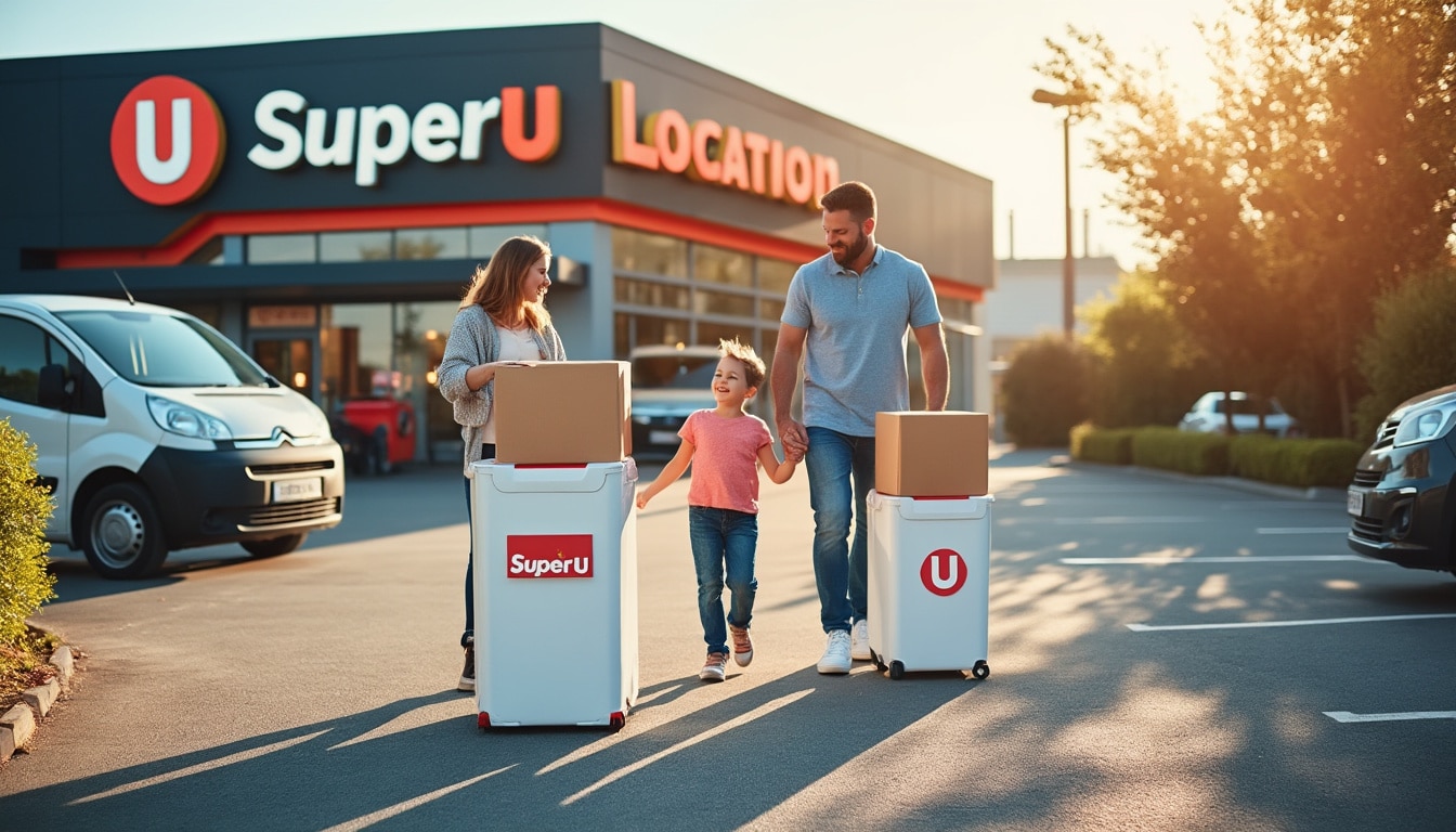 Illustration: Découvrir les offres de location de camion et utilitaire chez Super U