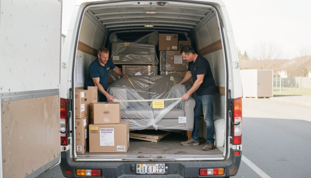 Transport de meubles en groupage : prix et fonctionnement