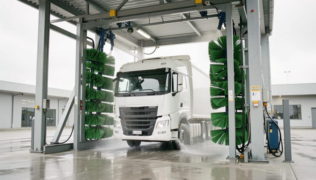 Choisir un portique de lavage pour poids lourds